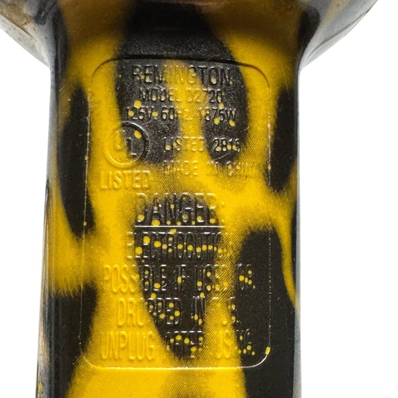 Remington Wild Side Leopard Print Hair Dryer Model D2720 – Works – 1875W - Picture 11 of 13